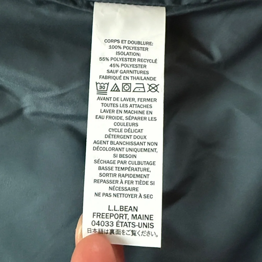 L.L.BEAN Mountain Classic Colorblock Puffer Jacket NWT Size XS - Picture 12 of 16